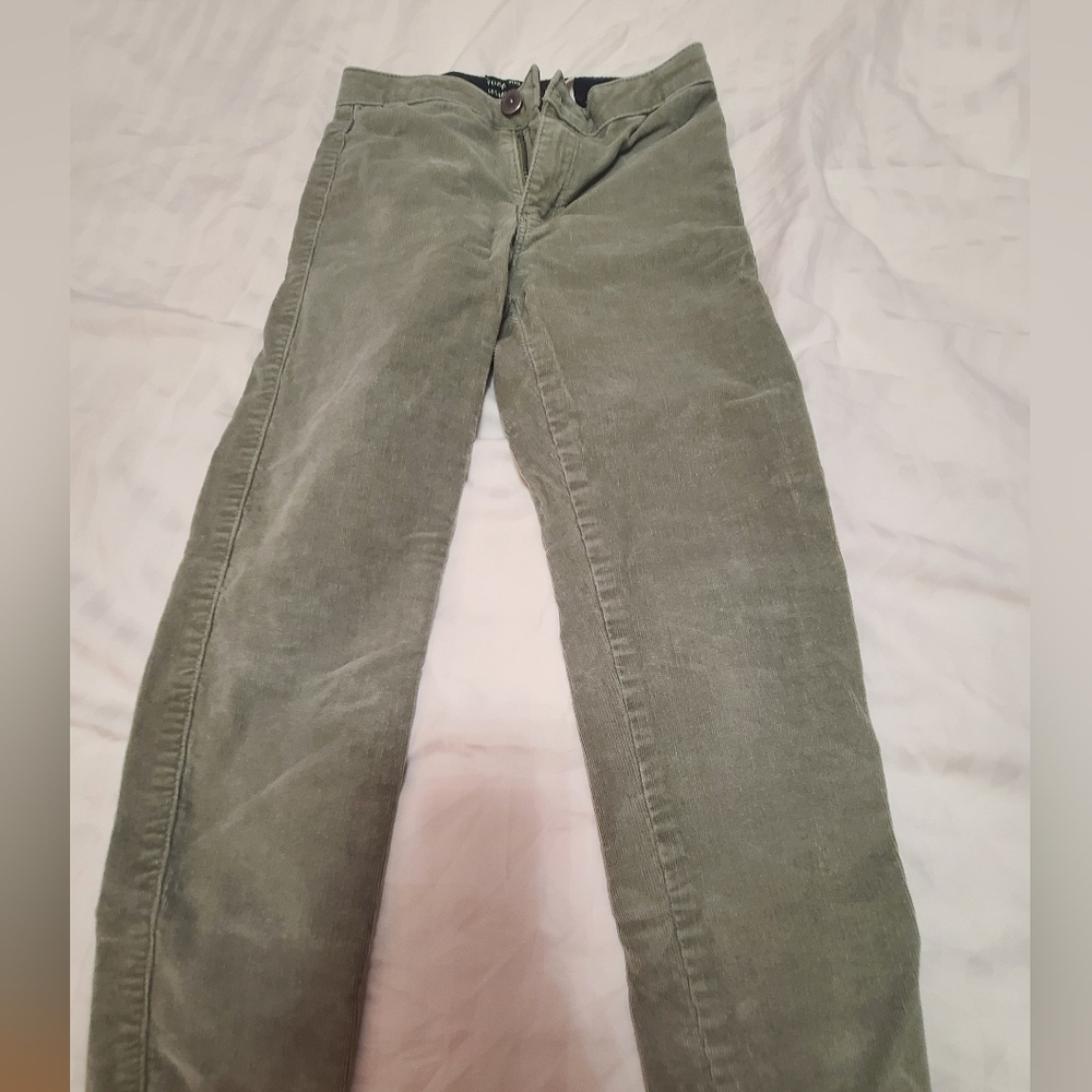 Zara Kids Size 7 Olive Corduroy Pants